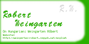 robert weingarten business card